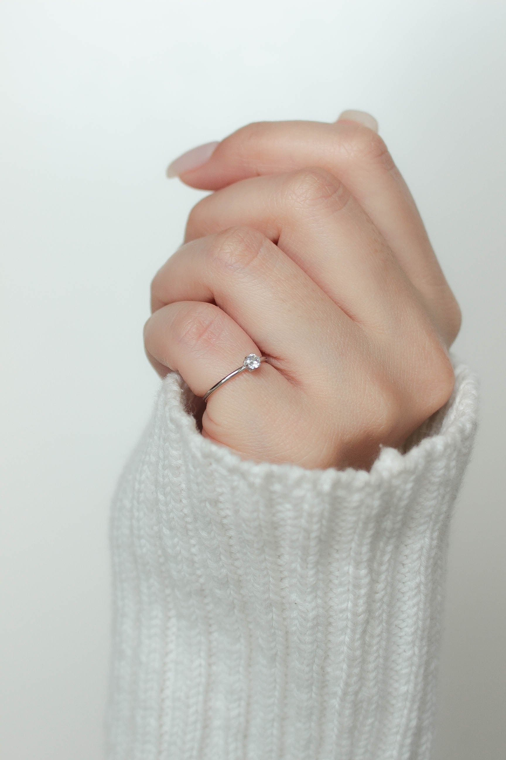 One Carat Pinky Ring | ebine(エビネ)|金属アレルギー対応アクセサリー