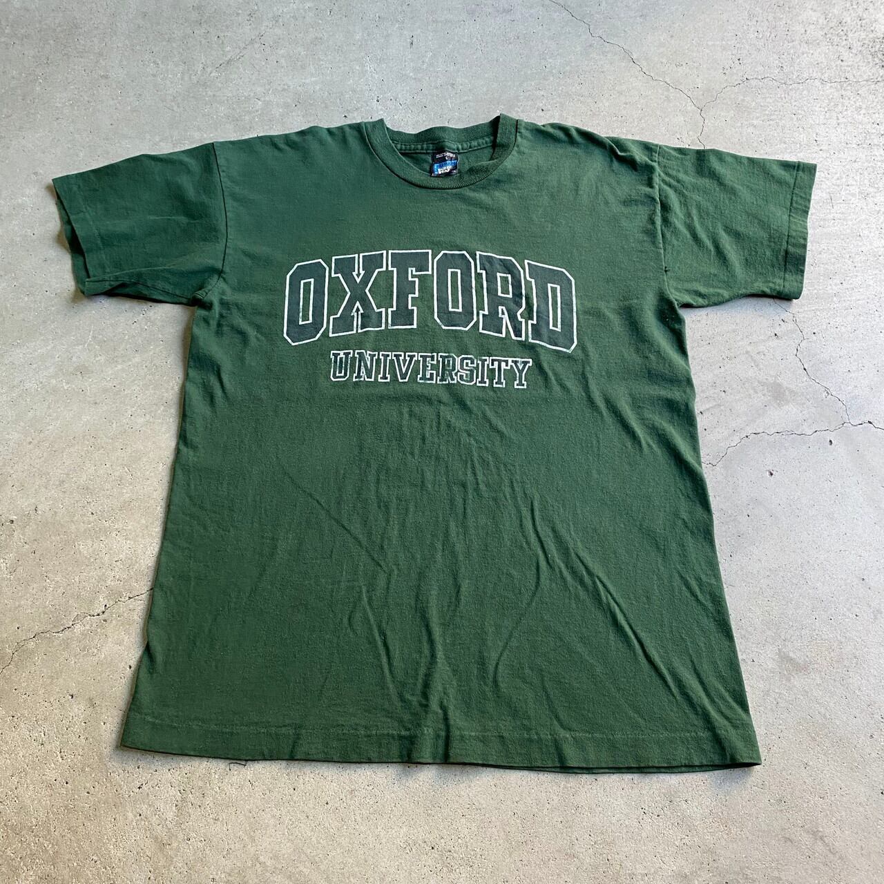 90年代 ヴィンテージ OXFORD大学 カレッジ プリント Tシャツ メンズXL