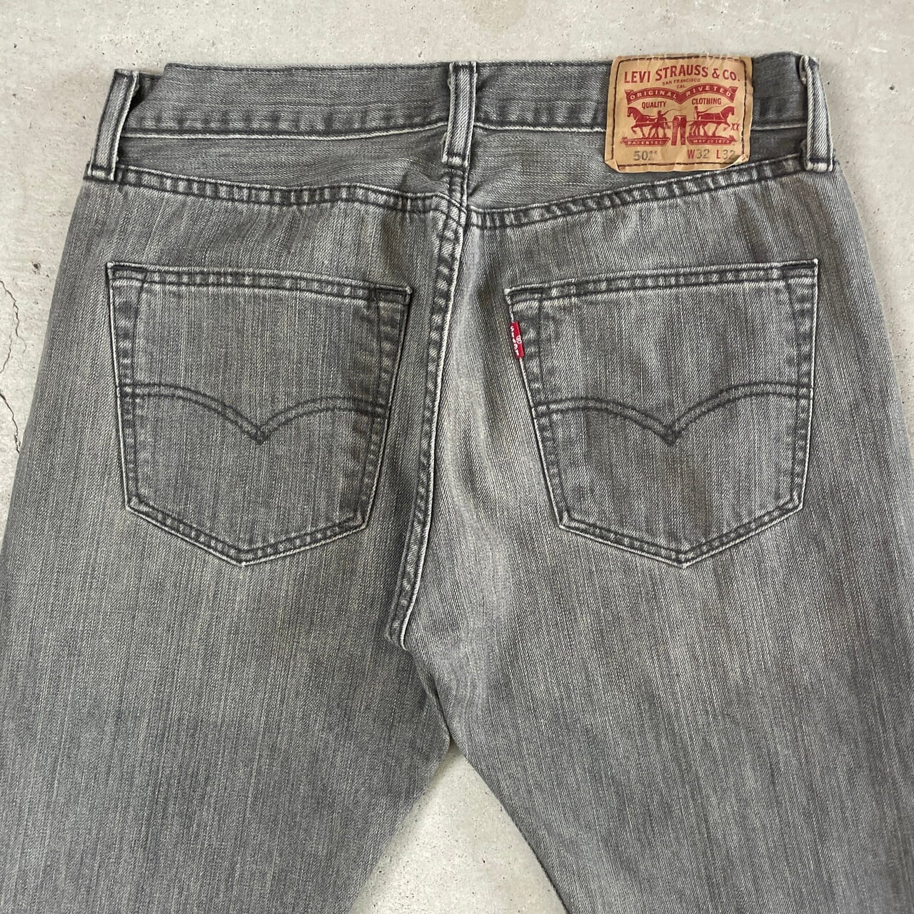 Levi's リーバイス 501 ブラックデニムパンツ ストレート メンズW32