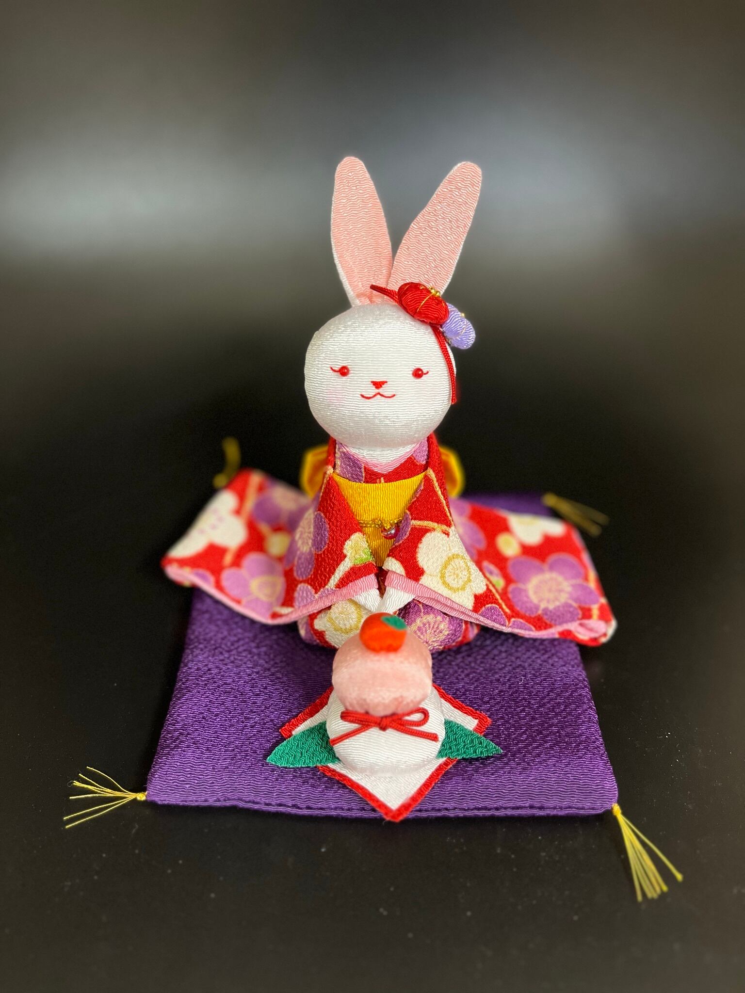 干支飾り うさぎ ちりめん遊び ご挨拶 寿ぎ卯 | oriya