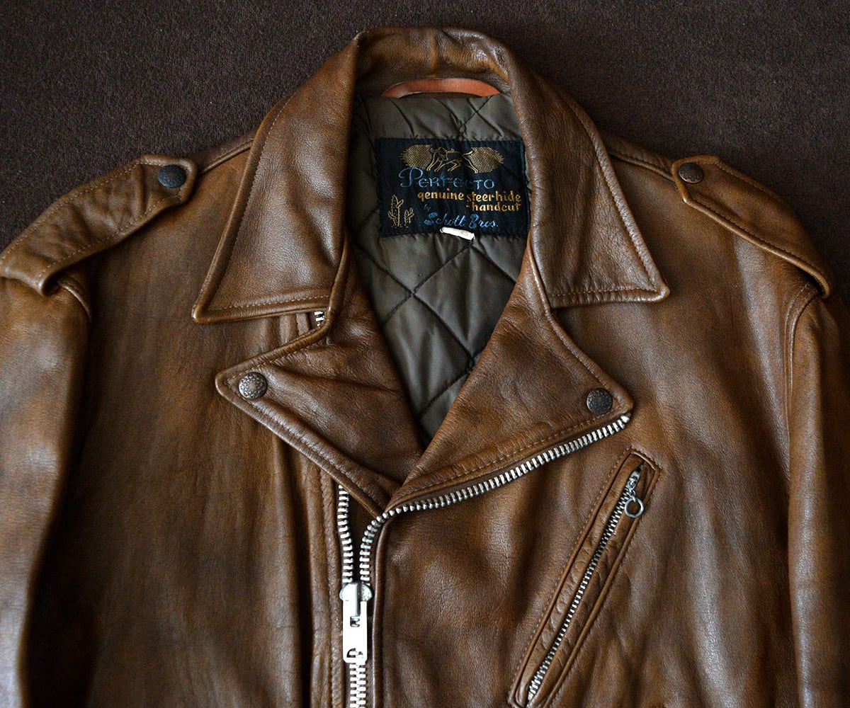 60s SCHOTT BROS BROWN RIDERS 42 | SECOND TIME GLORY | ヴィンテージ