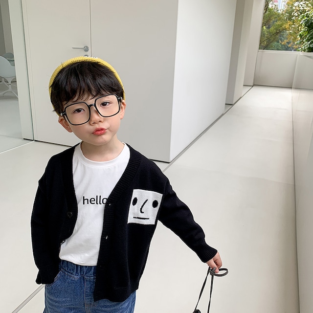 男の子 笑顔 ニット カーディガン 春 秋 可愛い おしゃれ 人気 Dyh海外子供用品 男の子 笑顔 ニット カーディガン 春 秋 可愛い おしゃれ 人気 Dyh海外子供用品