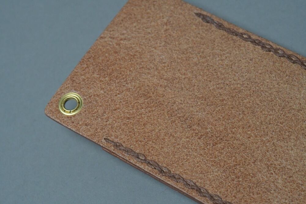 TENDERLOIN キャスケット 日本製 チェーンステッチ 刺繍 茶 フリー 手縫い チェーンステッチ PASS ［ライトベージュ・ブラウン