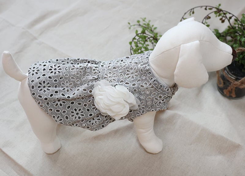 【SALE】ボリュームレースワンピース XS ~ XL 2color  /  犬服 犬の服 犬 ワンピース ドッグウェア 小型犬 中型犬 ペット洋服 onepiece10