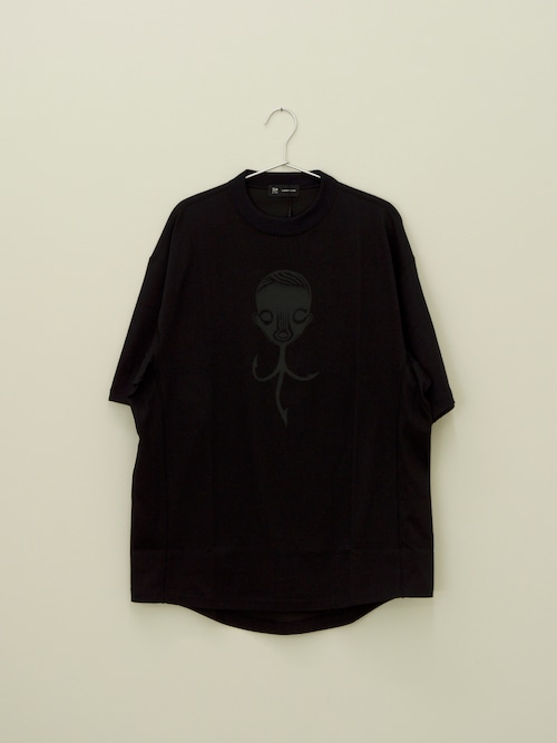 Izumi Kato x ALMOST BLACK 2023 AW T shirt Navy 加藤泉　オールモストブラック2023秋冬T シャツ 紺