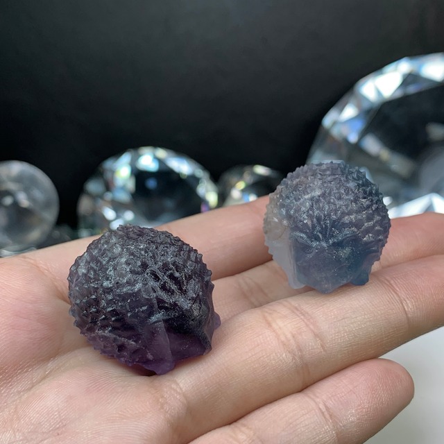 20.フローライトハリネズミさん☆ペアセット