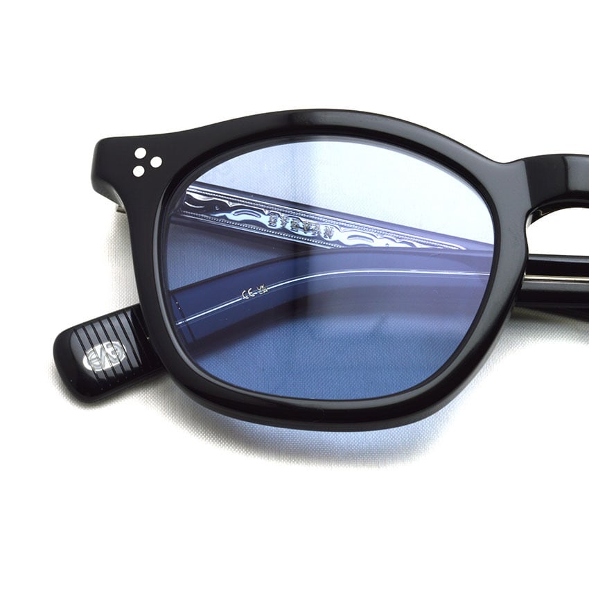 EYEVAN / SADLER(49) Sun / PBKS - Lt.BLUE ピアノブラック/シルバー