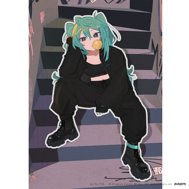 初音ミクTシャツ Art by 八三「A VISION ver.2」