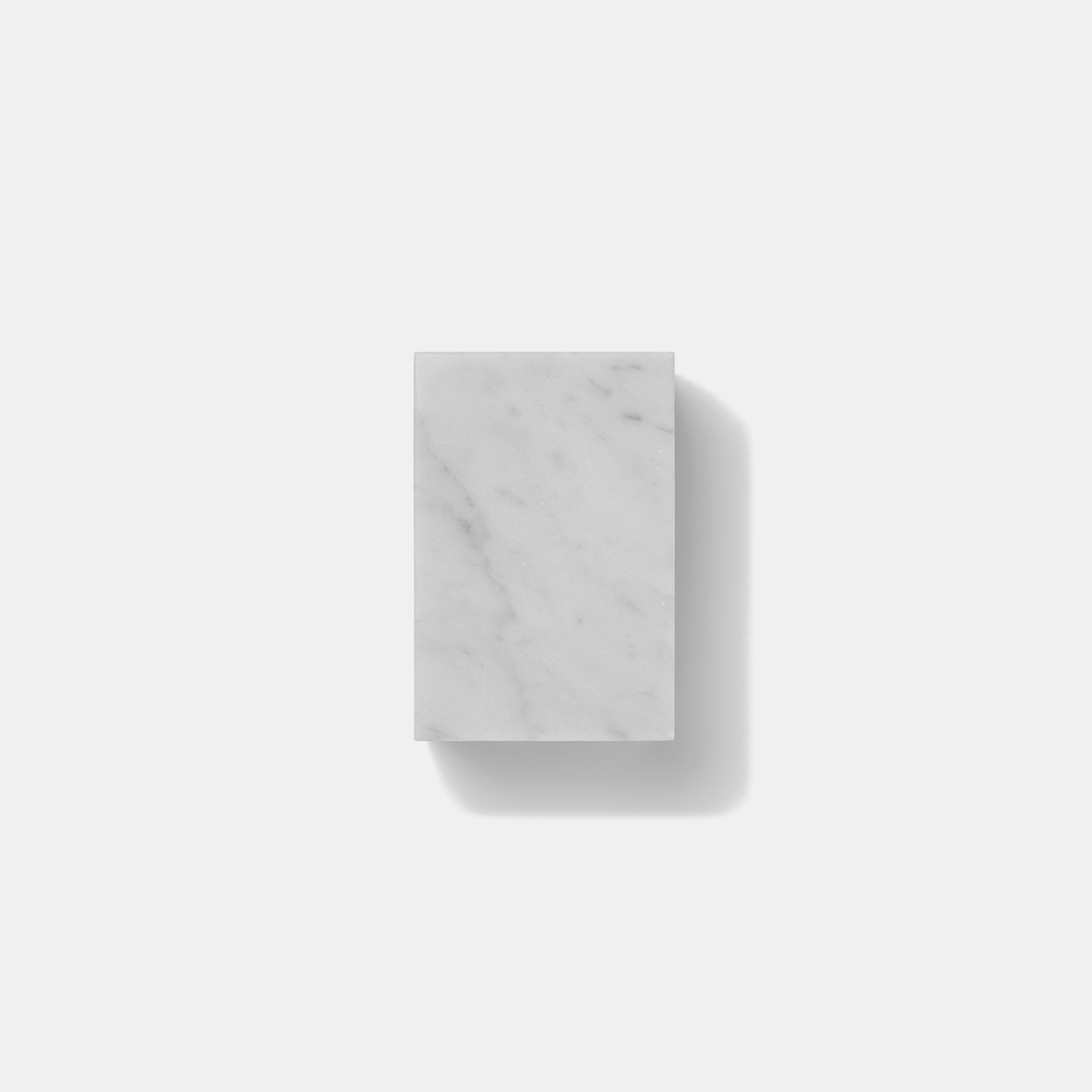 MARBLE DISPLAY CUBE - Bianco Carrara × Medium