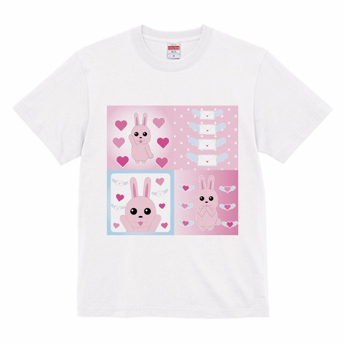 うさぎのラブレタースペシャル2(Tシャツ)(ホワイト)