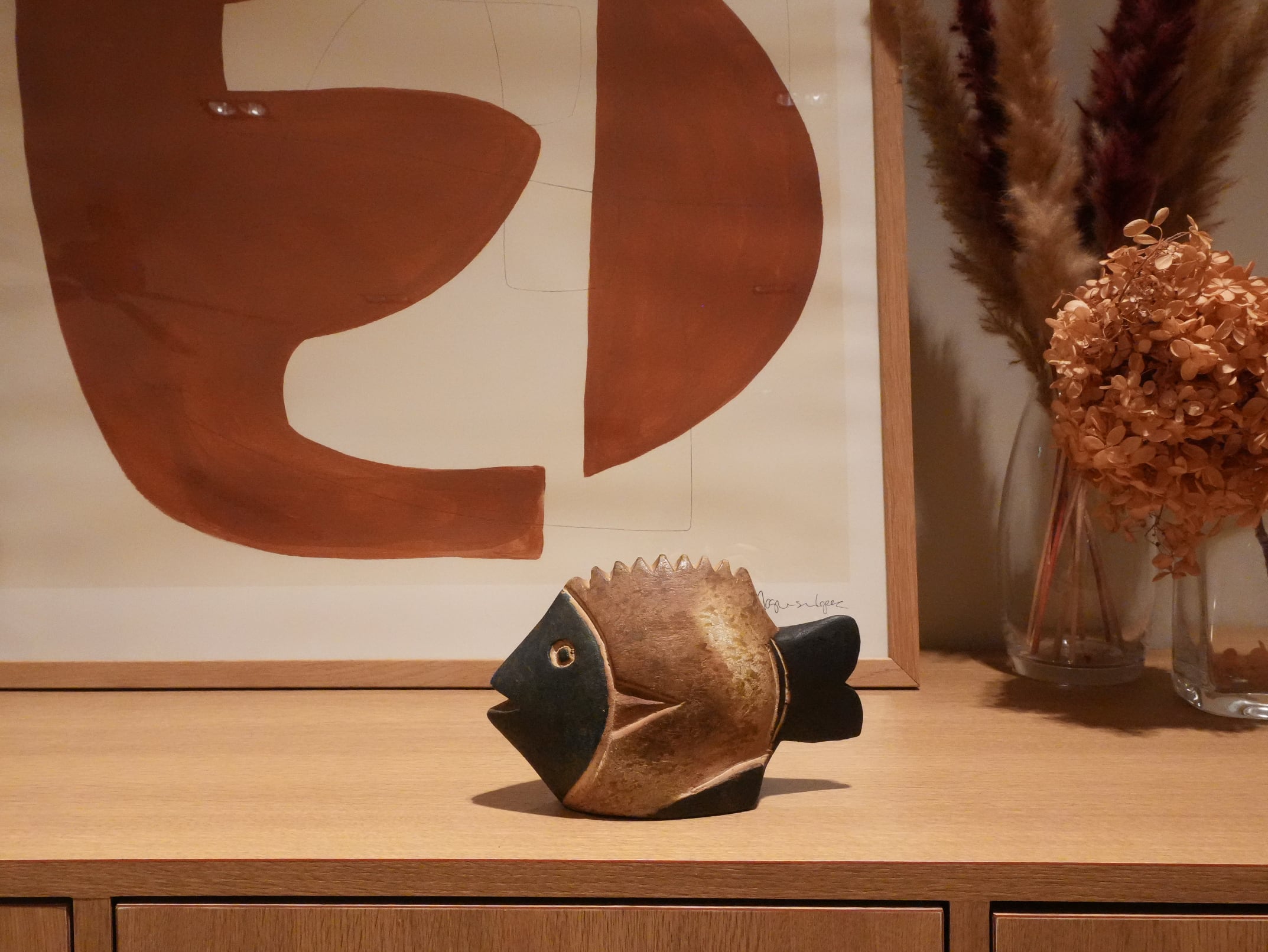 マリ共和国 ボゾ族 木彫りの魚 | wouet