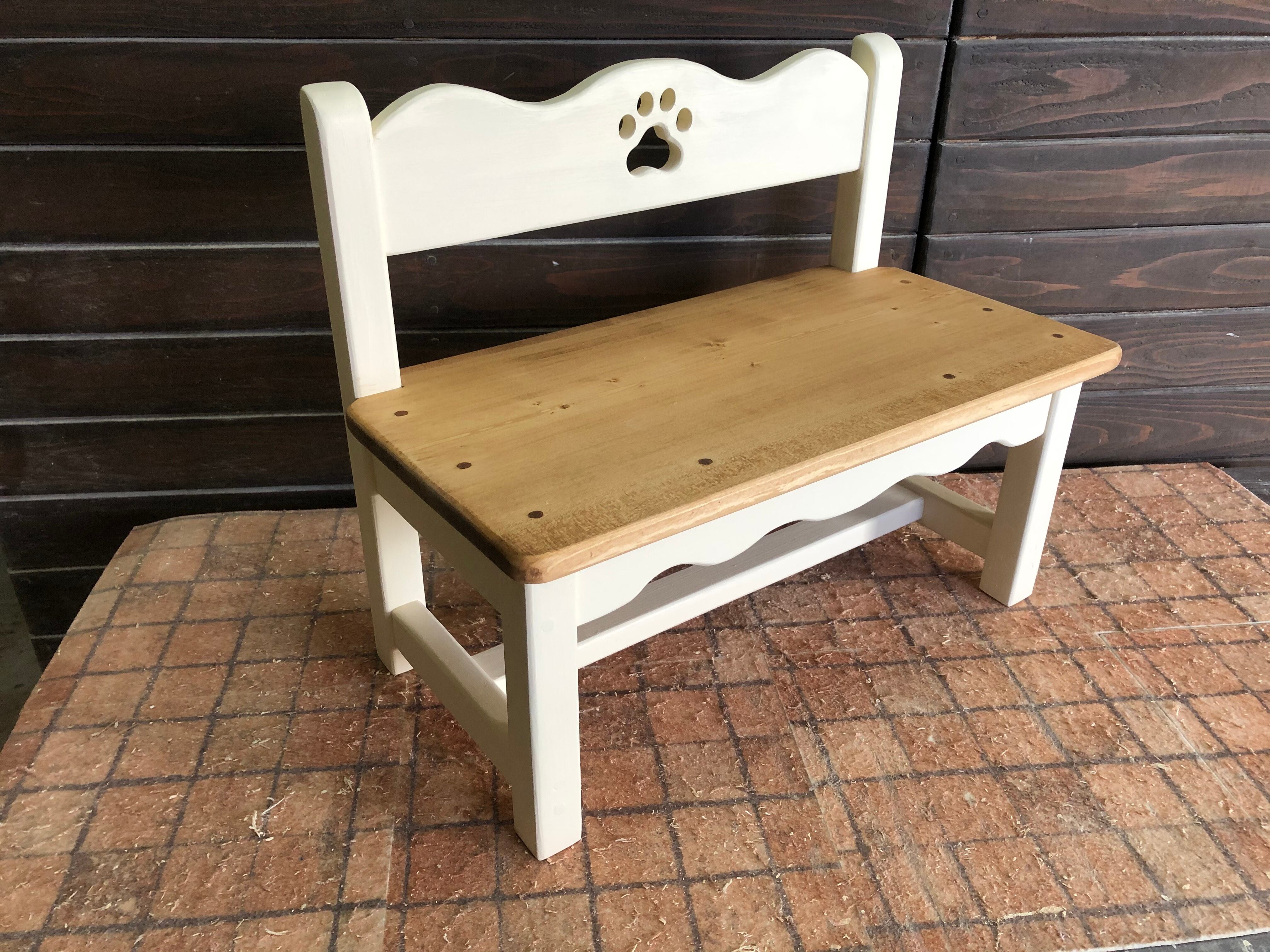 キッズベンチ 肉球 バイカラー | pocapoca33