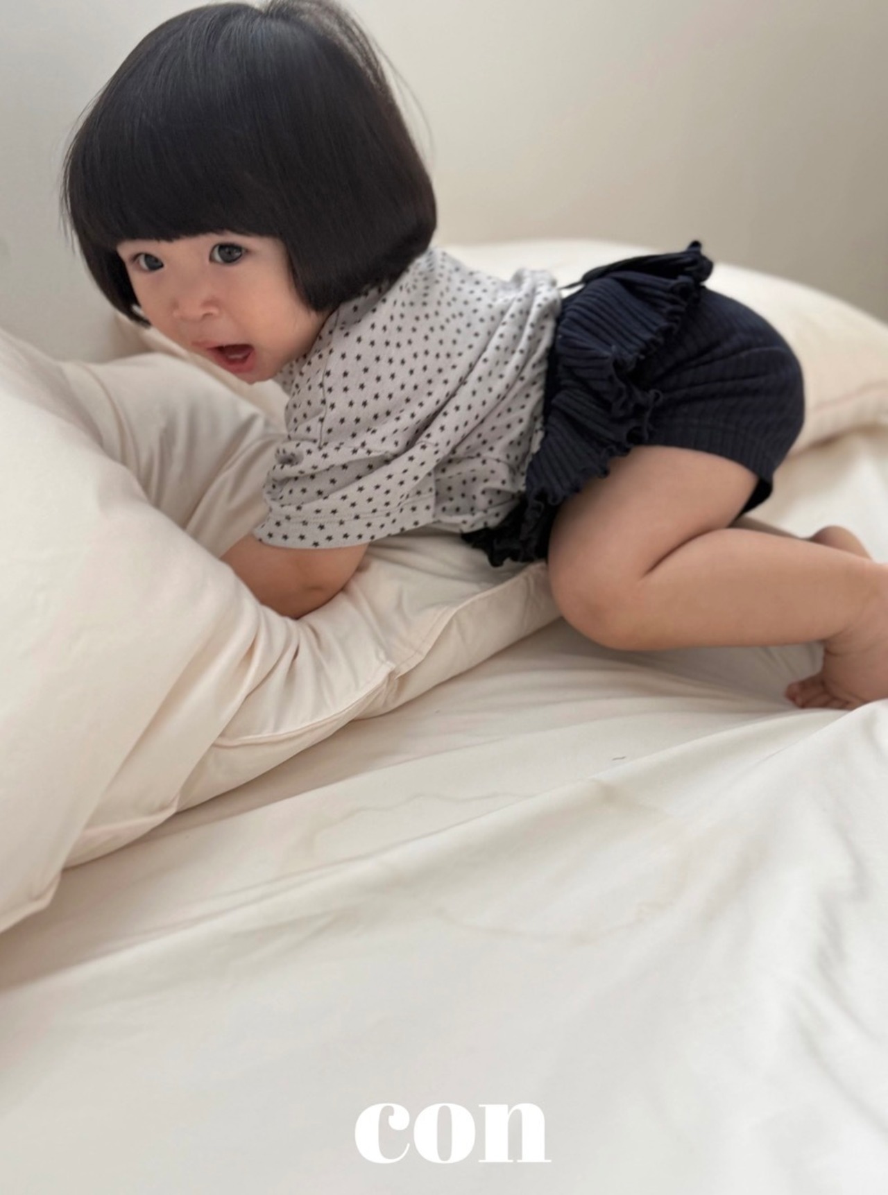 【con】サマーレギンス ネイビー 70~100cm - 5