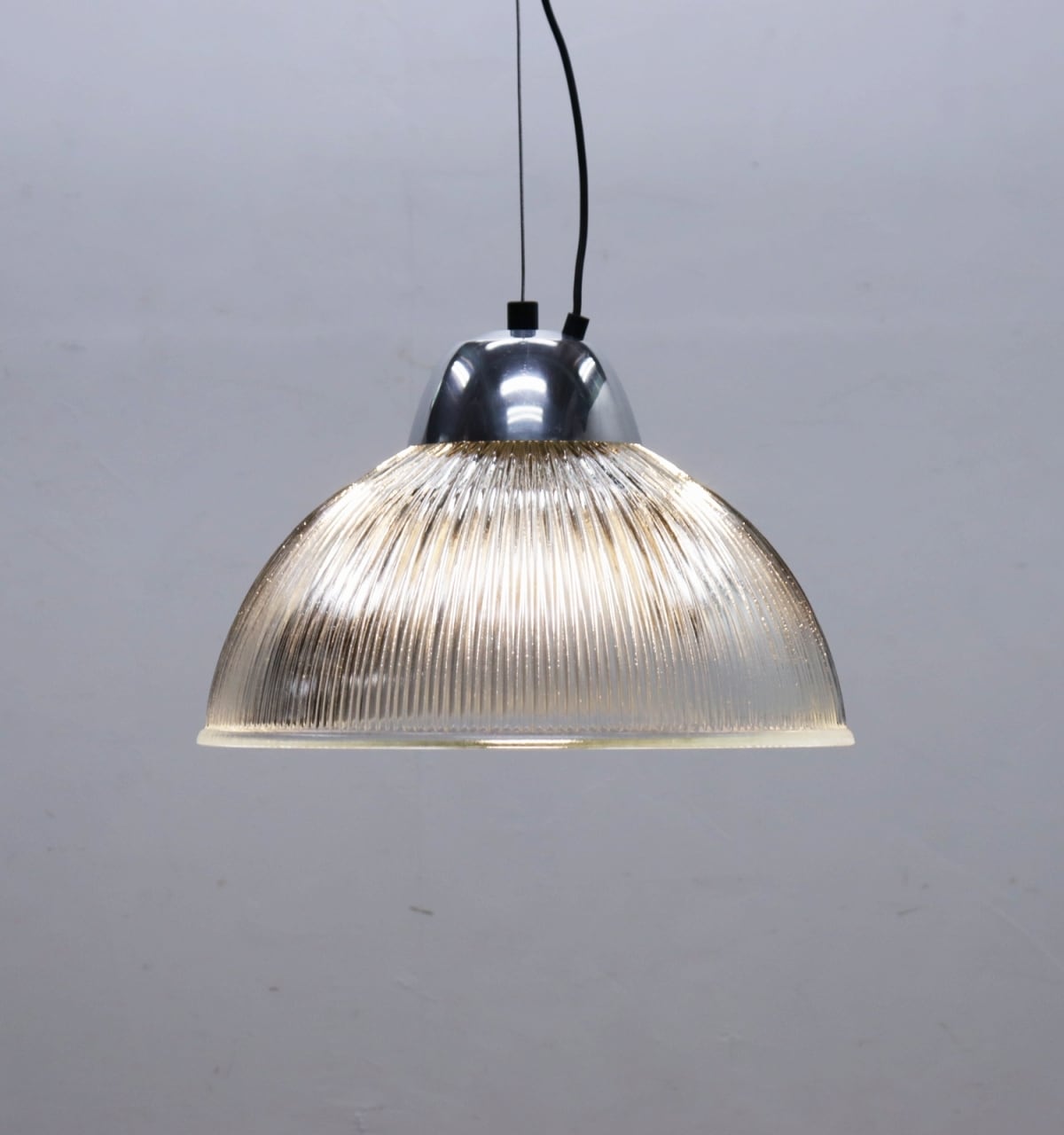 ヴィンテージ フランス ガラス ハンギング ペンダント ライト ランプ 照明 モダン