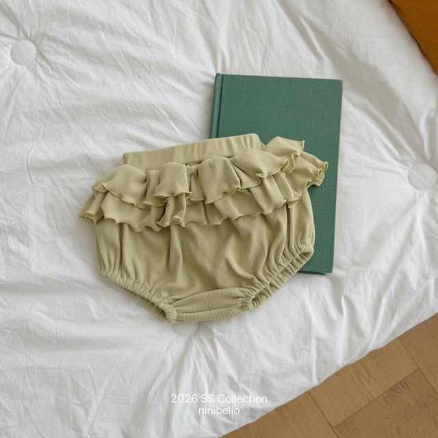 【6/18〆予約】<ninibello> bebe Pepper frill bloomers