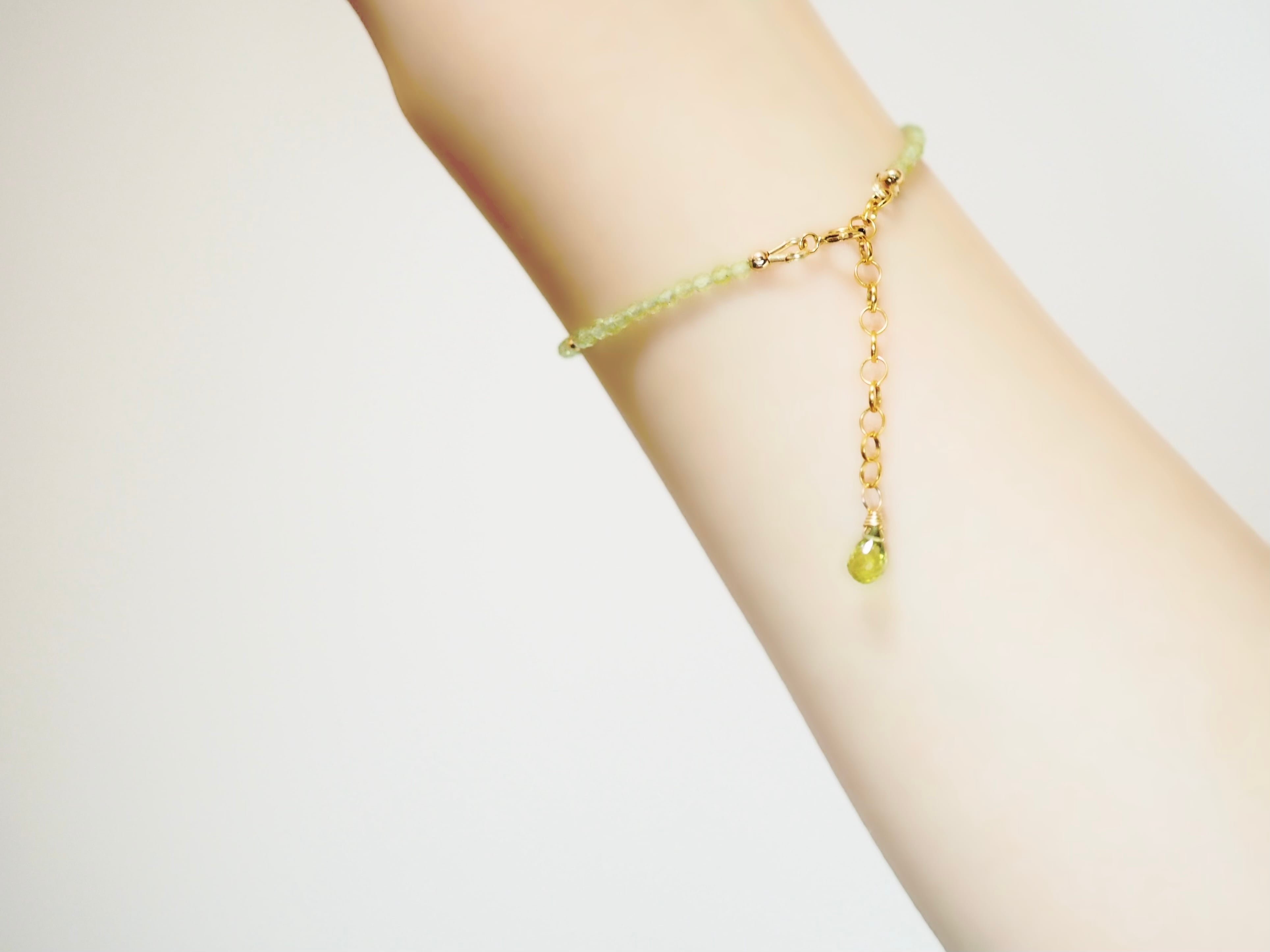 ペリドットのワイヤーブレスレット ♯149 新品)TIFFANY & Co