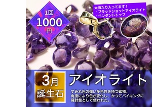 【3月誕生石】アイオライトガチャ