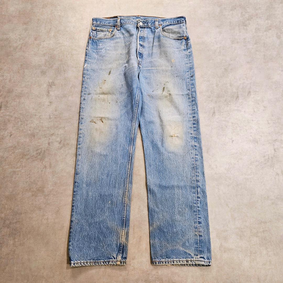 リーバイス501 Levis W36 デニム 青 USA製 90s 18560