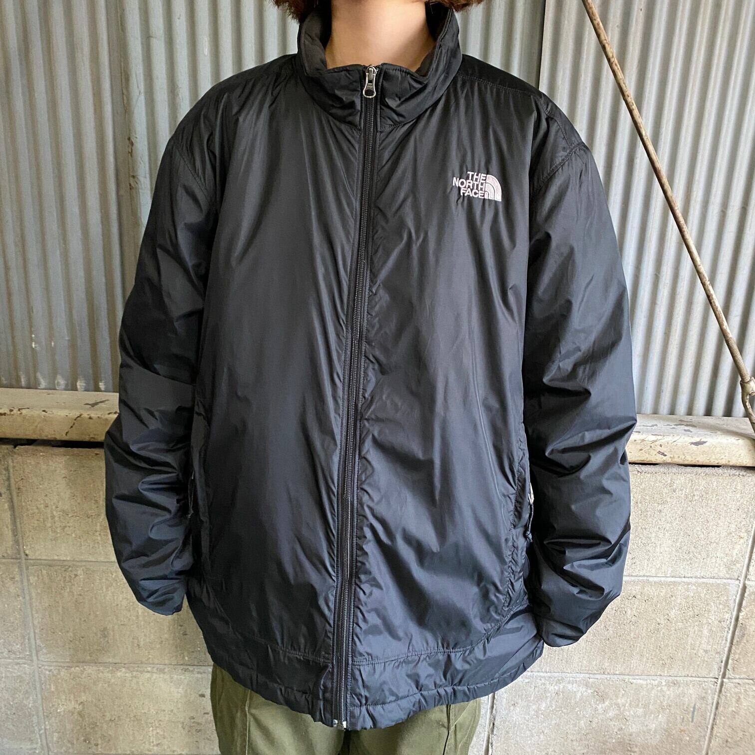 08年製 ザ ノースフェイス ライト中綿 ナイロンジャケット メンズXL相当 古着 THE NORTH FACE アウトドアジャケット 00s  00年代 ヴィンテージ ビンテージ ブラック 黒【アウトドアジャケット】【CP30】【CS2312-30】 | cave 古着屋【公式】古着通販サイト