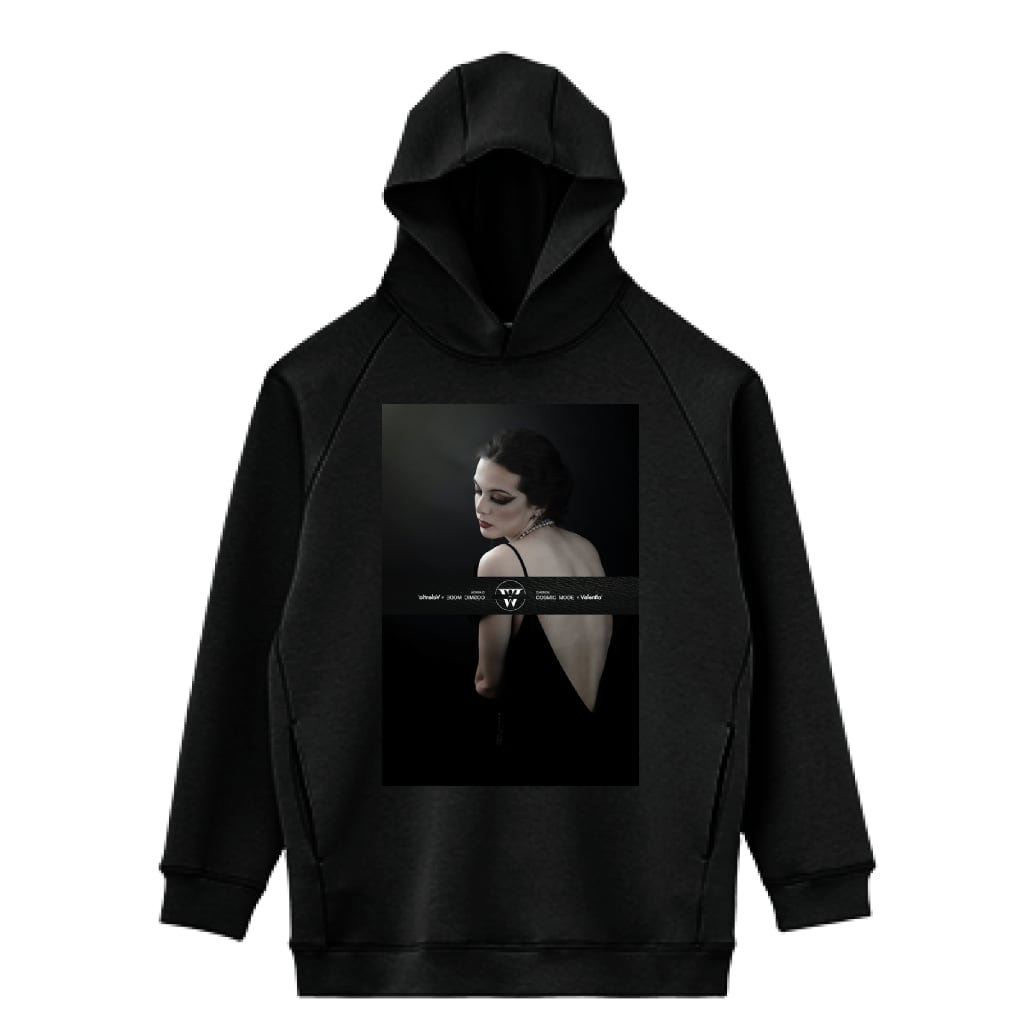 LIFEMAX 10oz ドライストレッチプルオーバーパーカー（両面印刷）