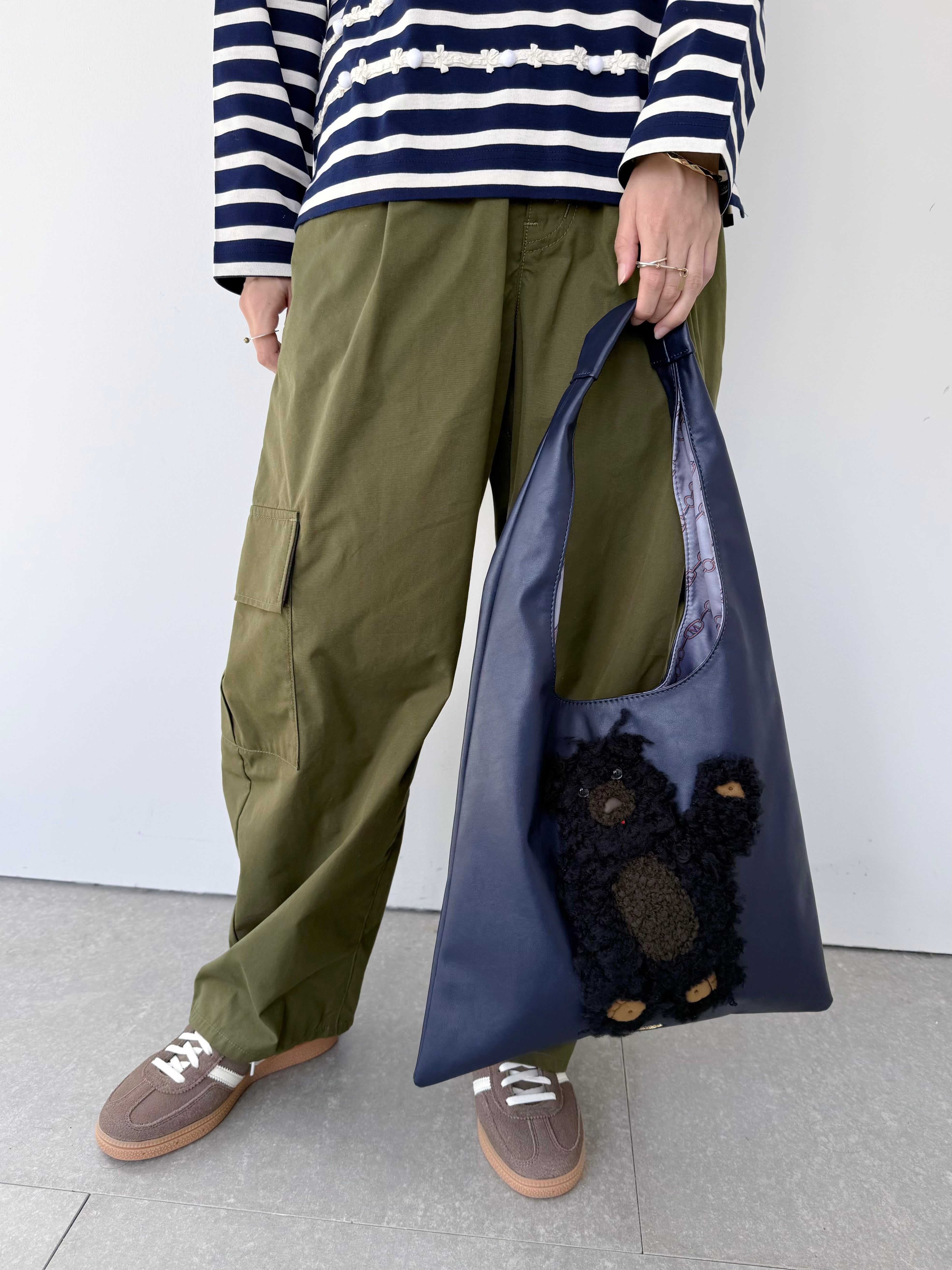 MUVEIL フェイクレザークマバッグ | KOKO