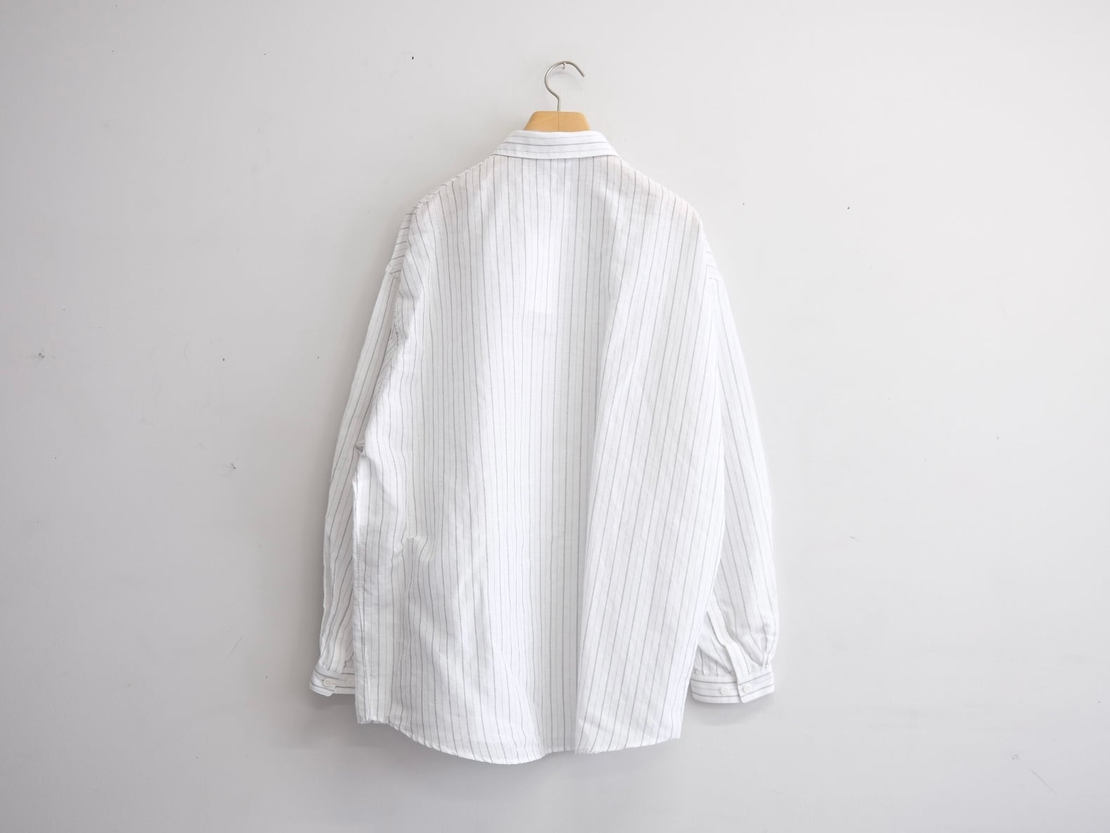 DIGAWEL” Oversized stripe shirt Black “ | Lapel online store
