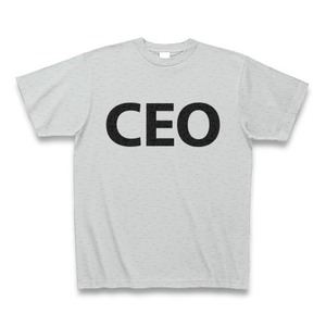 ABC CEO 最高経営責任者的TシャツB（グレー）
