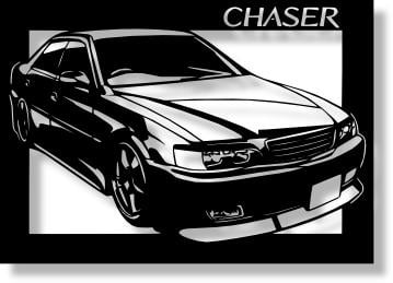 トヨタ(TOYOTA) CHASERの切り絵 【A4サイズ】[C4-025] | 切り紙屋