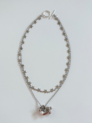 2 line body pierce necklace