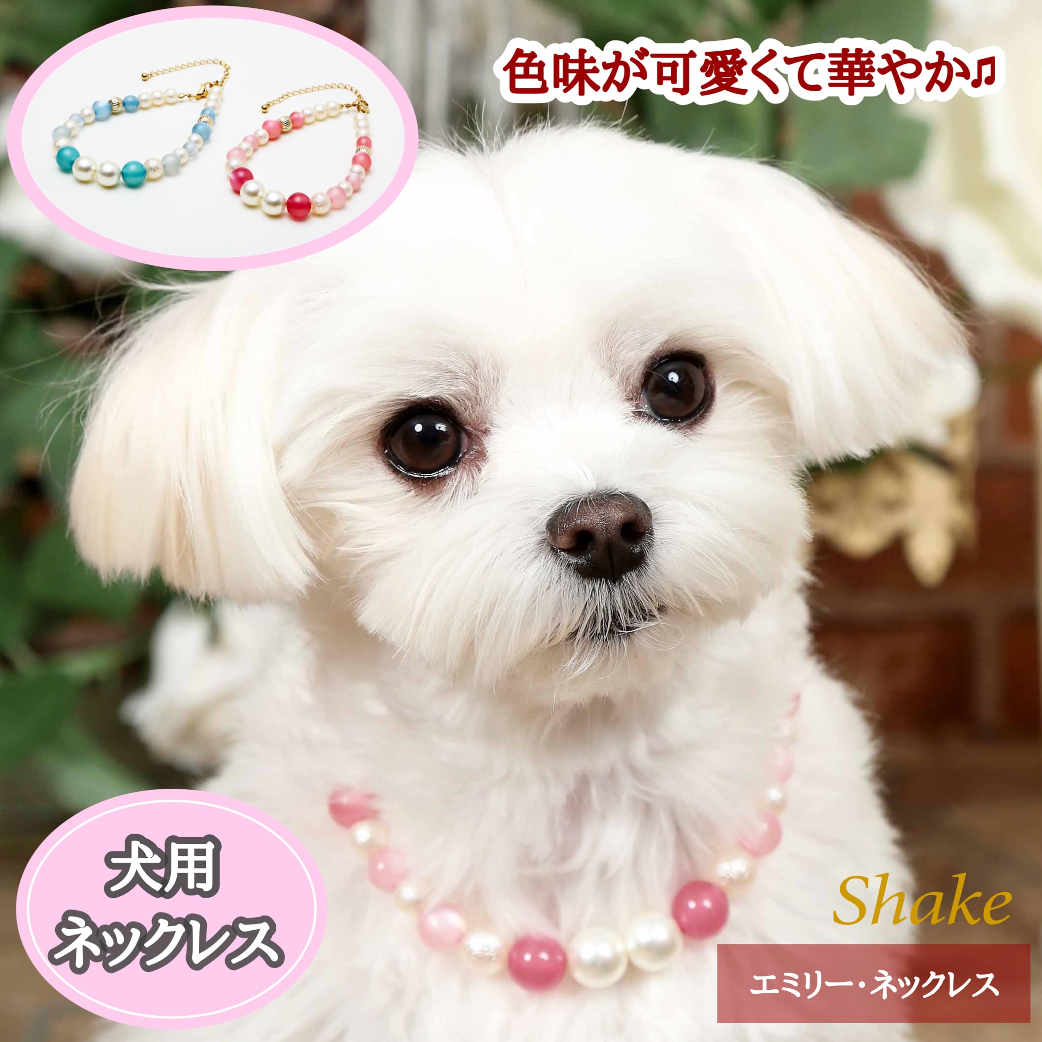 エミリー・ネックレス（犬用ネックレス） | Shakeオンラインショップ