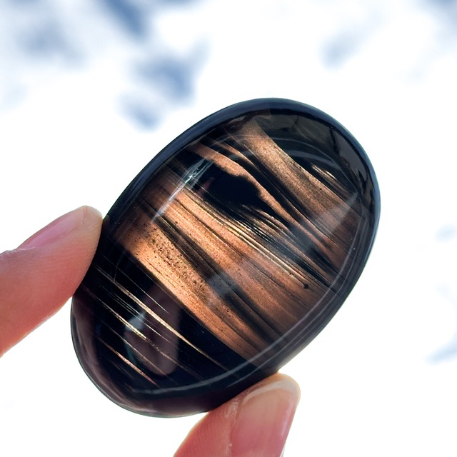 ミッドナイトレースオブシディアン パーム 31◇ Midnightrace Obsidian ◇ 天然石・鉱物・パワーストーン