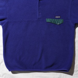 美品 L 93年 青紫 バイオレット シンチラスナップT Patagonia パタゴニア フリース