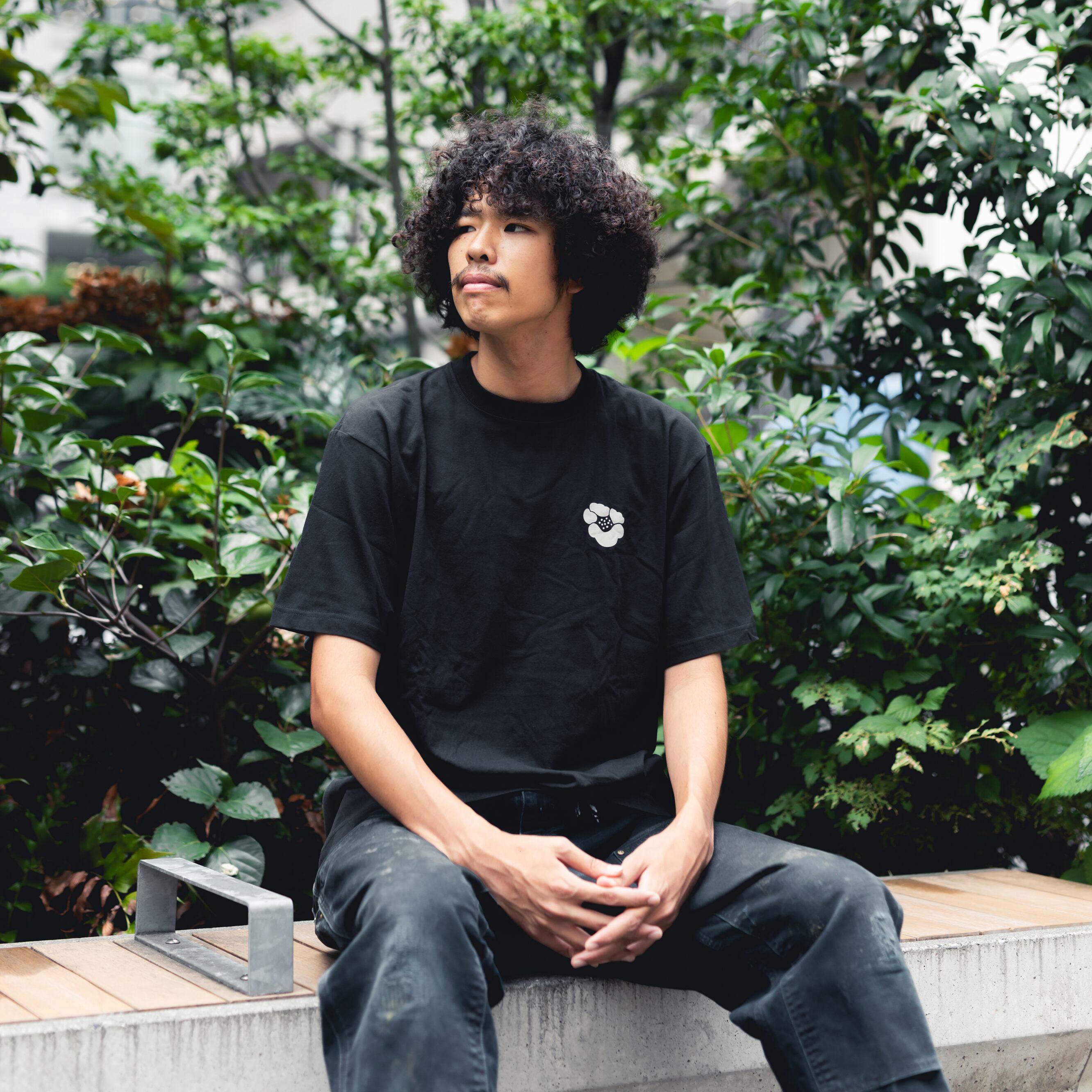 フォティ黒 Tシャツ　12M PHENIX WIDE T-SHIRTS