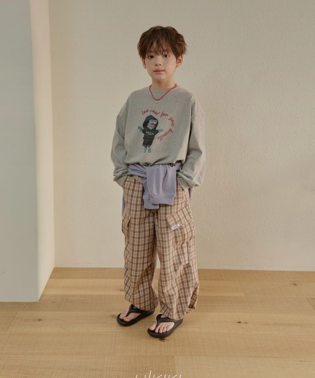 《送料無料》予約:チェックパラシュートパンツ【HIKIKI】