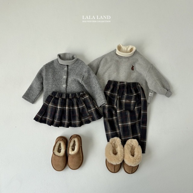 《入荷待ち》送料無料【lalaland】Baguette Check Pants