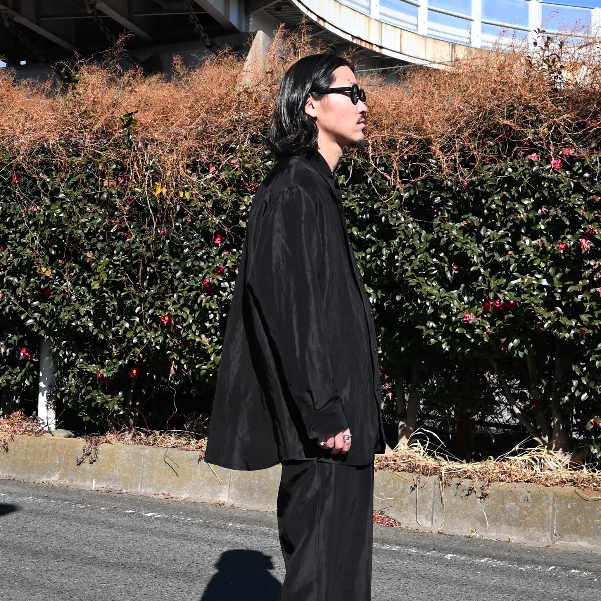 Nonnotte / Cascade Placket Oversized Shirt | GANKO