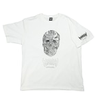 M【Cotton100％】頭蓋骨 T-shirts（White×Black） -マリアパ