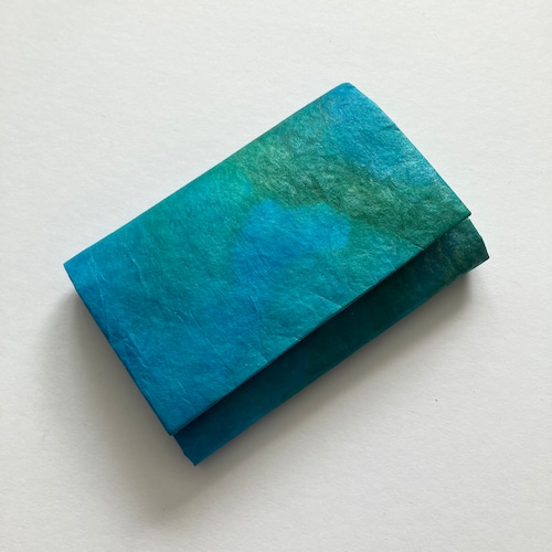 黒谷和紙の名刺入れ【海色】No.10