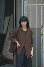DU260716 Tweed Crew Neck Vest【set up可】【一部予約商品10月中旬】