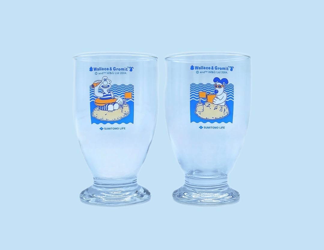 WALLACE & GROMIT GLASS SET (2PCS)