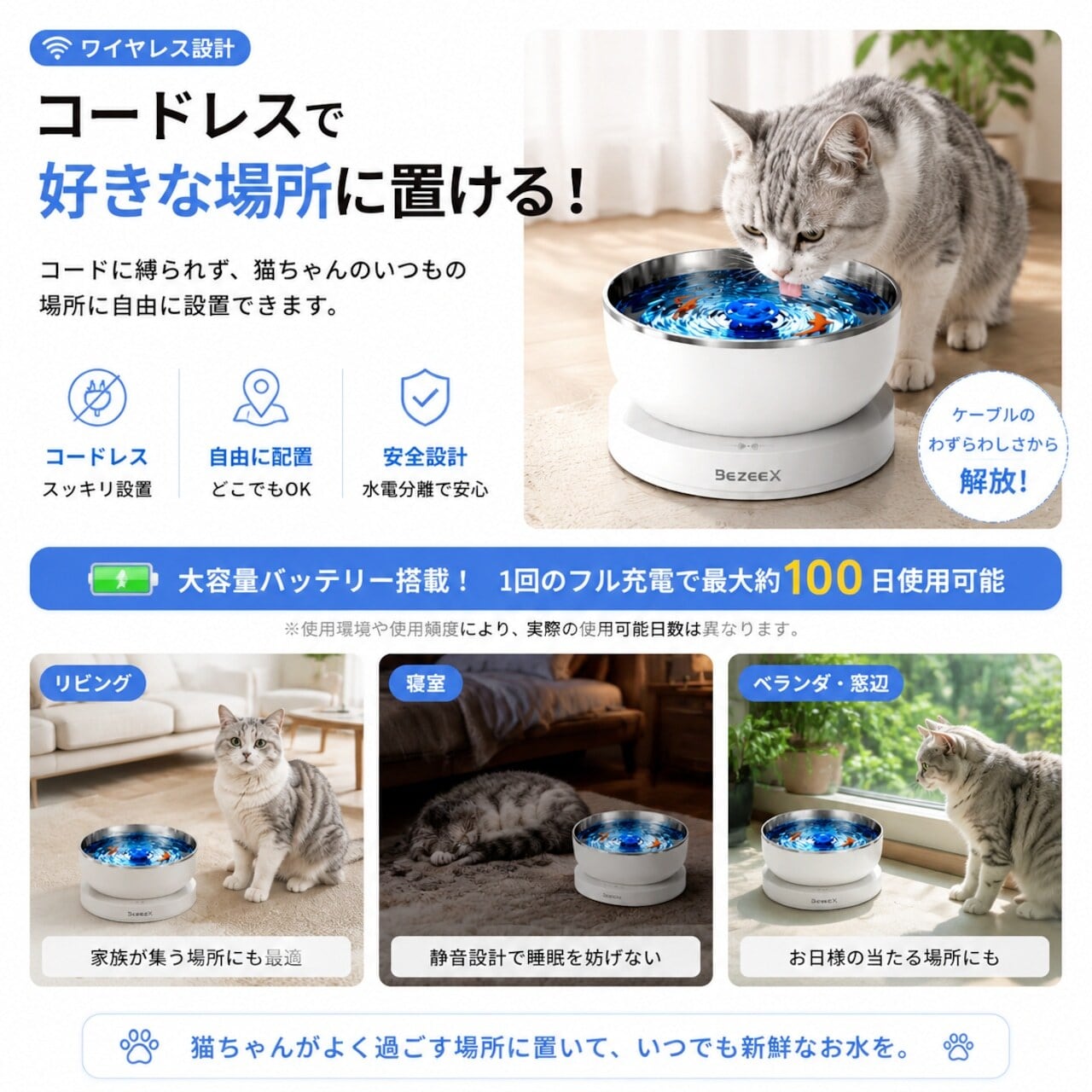 HY 666 . ペット用自動給水器 猫用給水器 犬用ウォーターボウル