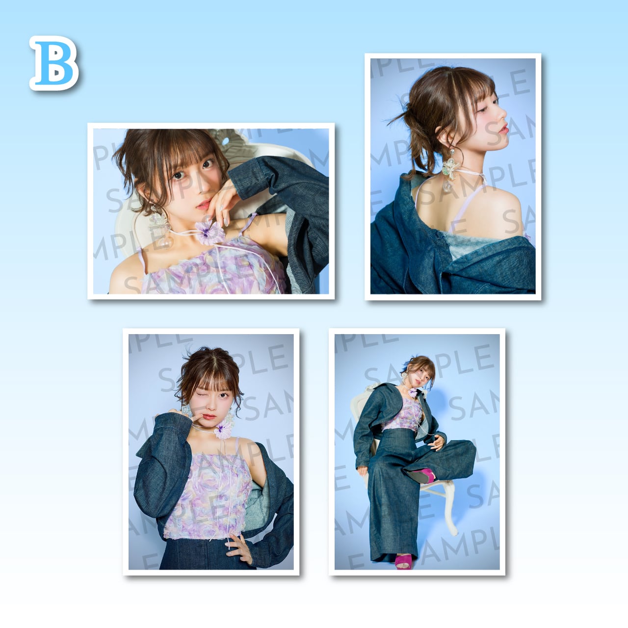 まるぴ生誕記念】ブロマイド4種1セット（×2パターン）【ZR0559