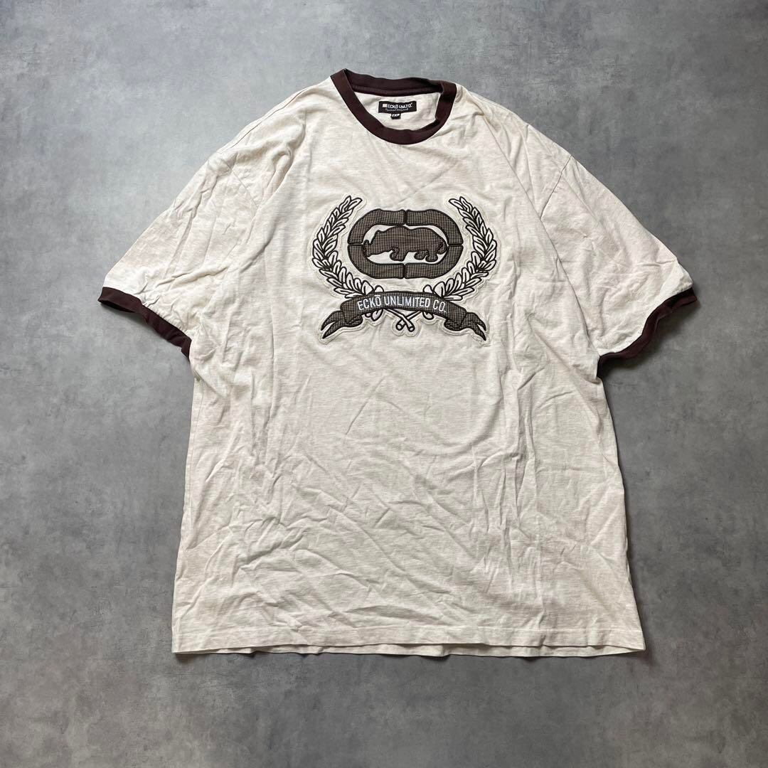 90s00s ECKO UNLTD B系 HIPHOP リンガー Tシャツ