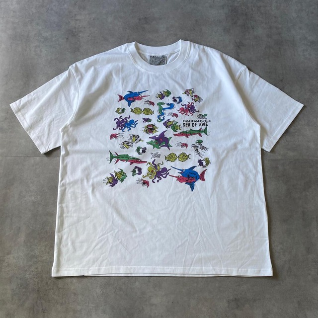 アニマルTシャツ エロT Tシャツ 魚 2XL 白 15670 S12C13