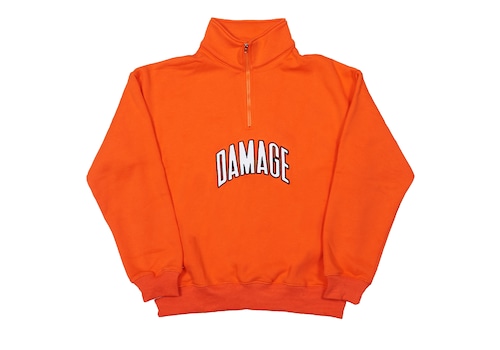 DAMAGE / QUARTER ZIPPA ORANGE