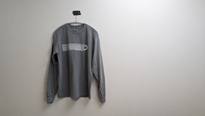 Shuffle This Album! Garment Dyed Long Sleeve T-Shirt (Gray)