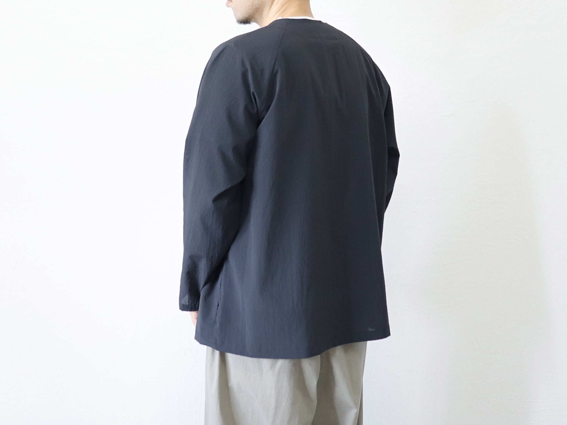 MANUAL ALPHABET / DOT AIR CARDIGAN - BLACK マニュアル