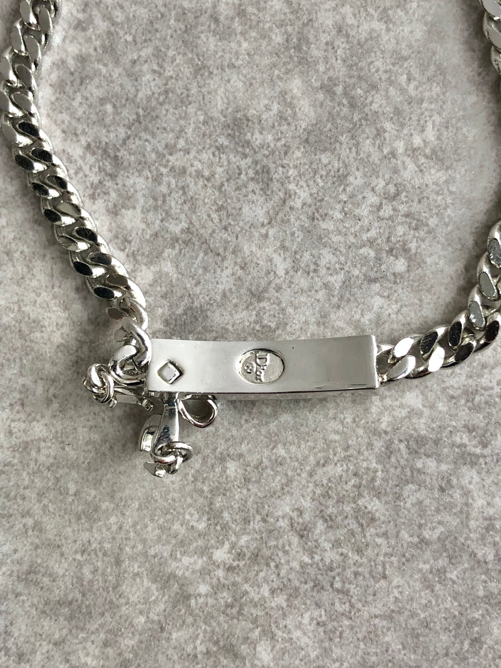 Christian Dior クリスチャン ディオール ブレスレット シルバー ロゴ