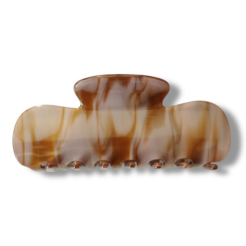 Puffy Clip / Purple Brown