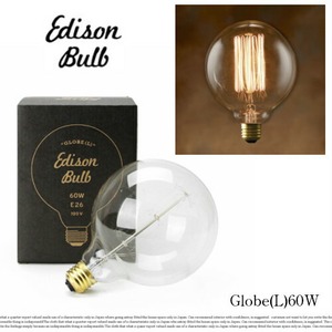 Edison Bulb “Globe”Lsize 60W/エジソンバルブ "グローブ"Ｌサイズ60W